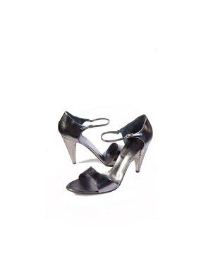 Giuseppe Zanotti Sandals Y2K Mirror Leather Heels Womens Size 11 'TAZ' 90